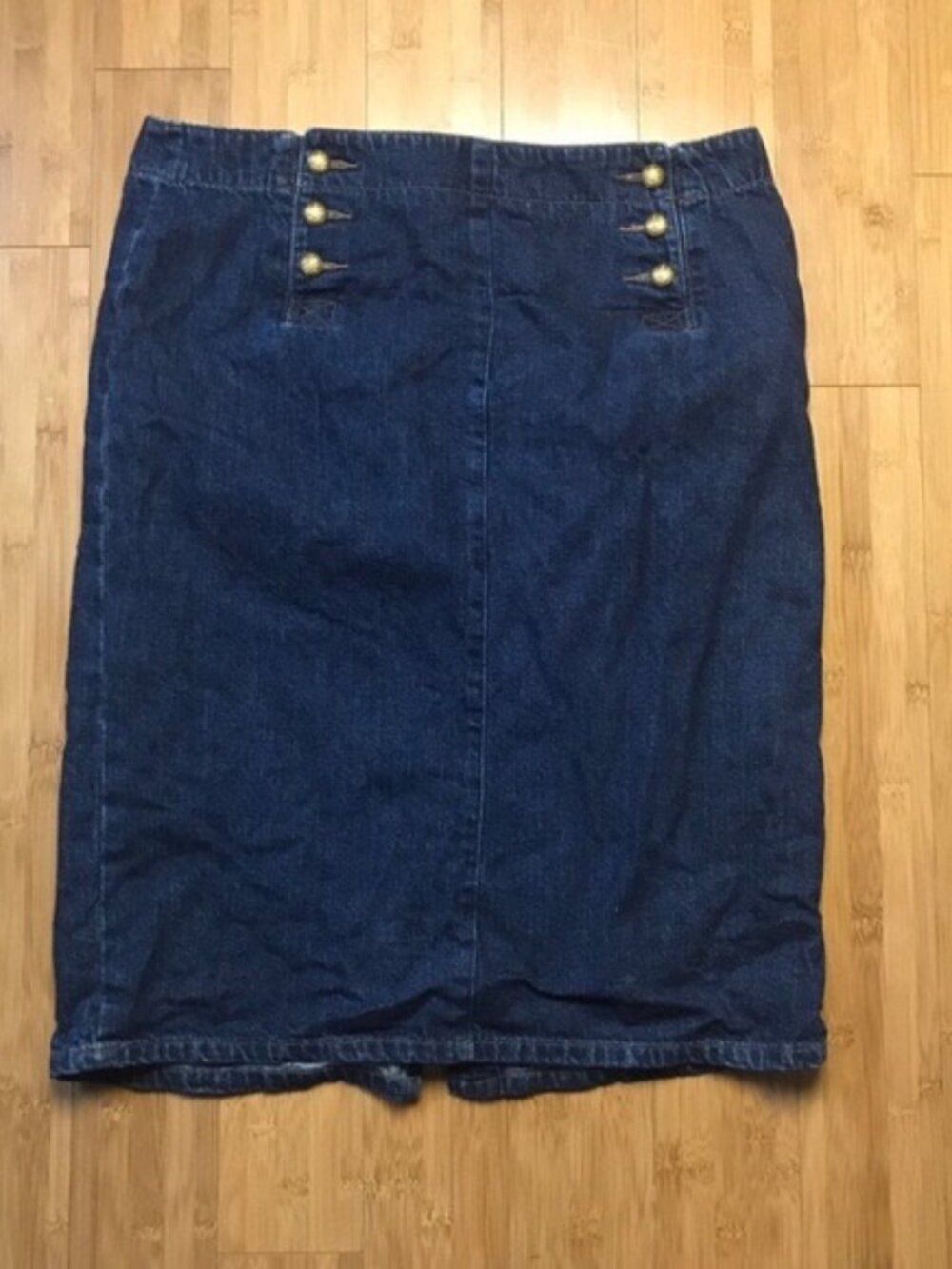 RALPH LAUREN JEAN CO Jean Sailor Pencil Skirt 14